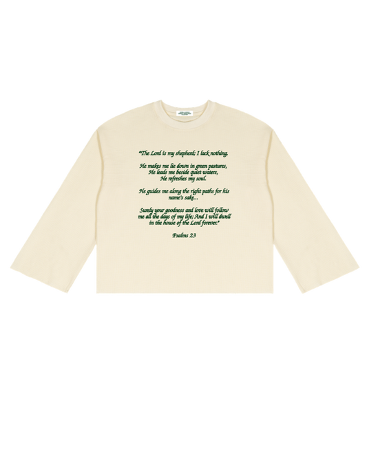 'PSALMS 23' WAFFLE KNIT